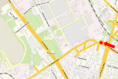 Billboard A in Kremenchuk, 3x6  Moskovs'ka st., 7, bila AZS scheme