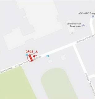 Billboard A in Kherson Kulika st. - Tiraspol's'ka st., 1 scheme