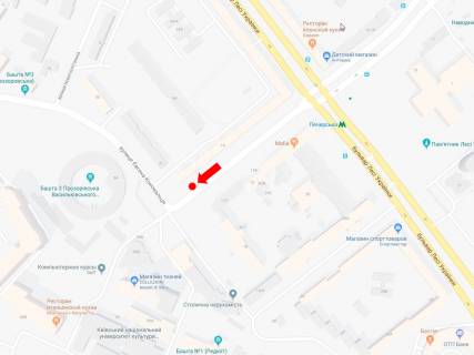 Scrolller, Scroll A in Kyiv, 2.3x3.14  Almazova st. (kolis. Kutuzova st.), 14 / st. Konoval'ca (kolis. Sorsa st.), v bik st. V. Vasil'kivs'ka - 470428 scheme