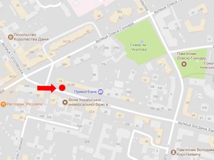 Citylight  in Kyiv, 1.8x1.2  Hmel'nic'kogo st., 94, navproti gotelu "Opera", v storonu st. Hresatik scheme