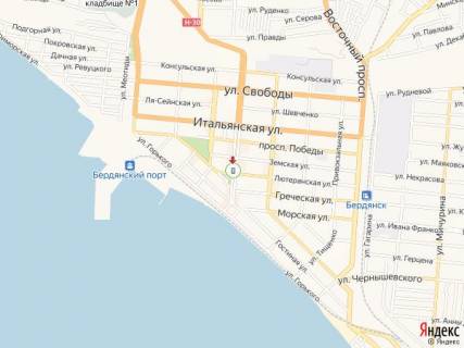 Citylight A in Berdyansk Azovskij av. - Luteranskaa st., pesehodnaa zona scheme