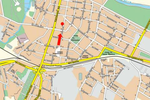 Citylight A in Khmelnitsky, 1.8x1.2  Soborna st., 42, bila magazinu "Kiivstar", turfirmi "Sam" scheme