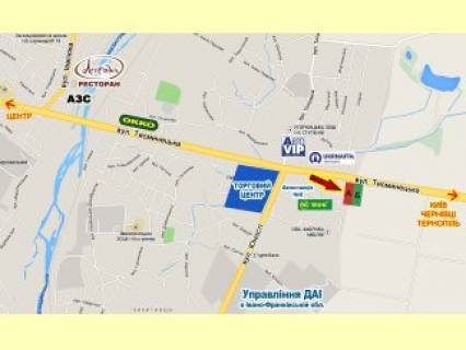 Billboard  in Ivano-Frankivsk, 3x6  Tismenic'ka st., (8), viizd z Ivano-Frankivs'ka scheme