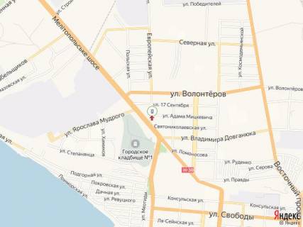 Citylight A in Berdyansk Evropejskaa st. - Mickevica st., No2 scheme