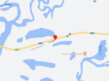 Billboard A in Novomoskovsk, 6х3  M-18, km 196+289 (pravoruc), Viizd iz m. Novomoskovs'k, ruh do s. Orlivsina scheme