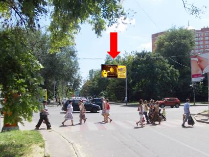 Billboard A in Odessa, 3x6  Akademicna st. (kol. Pioners'ka st.), 16A / Govorova st., v bik 10-go Kvitna pl. Photo 1