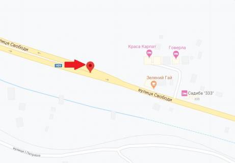 Billboard A in Yaremche, 3х6  st.Svobodi restoran Zelenij Gaj z Ivano-Frankivs'ka pravij      VIP scheme