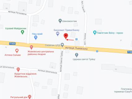 Billboard A in Zhovkva L'vivs'ka st., 33 scheme