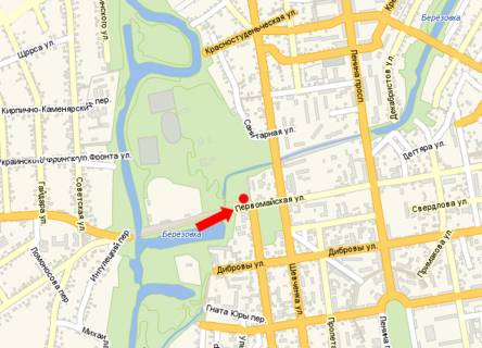 Billboard B in Oleksandria, 3x6  Persotravneva st. /  6-go Grudna st. scheme