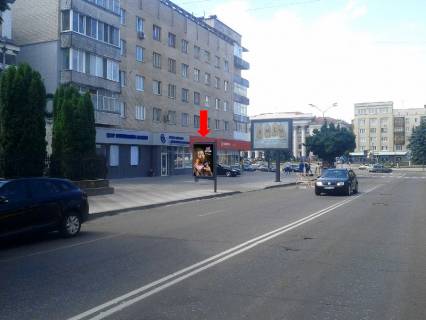 Citylight B in Zhytomyr, 1.8x1.2  Kiivs'ka st., 4, bila kostelu, navproti gotelu "Ukraina", Ukrsibbanku Photo 1