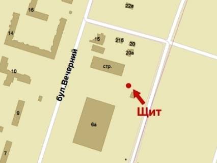 Billboard A in Krivy Rig, 3x6  Vecirnij bst., 33, TC "Sil'po", TC "Fokstrot", niznij scheme