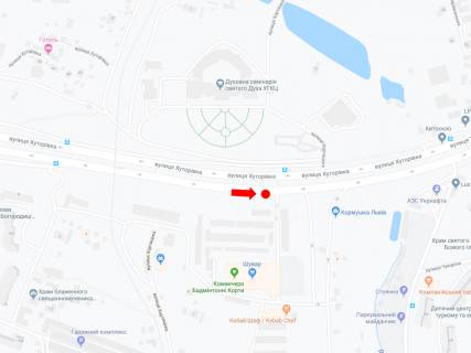 Non-Standard  in Lviv, 2x4.4  Hutorivka st., 4 (zup. "Duhovna seminaria"), navproti rinok "Suvar", v storonu st. Strijs'ka scheme