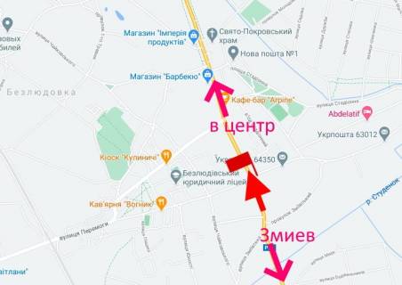 Billboard A in Bezlyudivka, 3x6  Гагаріна пр., с. Безлюдівка, (10), в'їзд у місто scheme