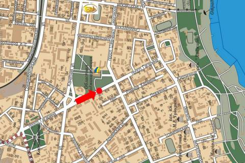 Citylight A in Odessa, 1.8x1.2  Gagarina av. / Sevcenka av., rozdil'nik, No3, vid Segeds'koi st. scheme