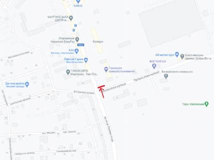 Billboard A in Manganets, 6х3  perehresta st. Promislova ta Lermontova (navproti bud. 4 po st. Lermontova)  scheme