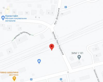 Billboard B in Vishnev Ukrainki st. - Cernovola st., vtoroj ot pereezda scheme