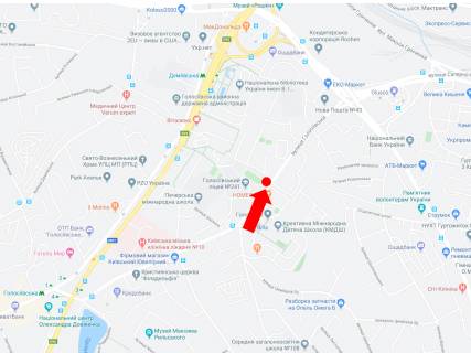 Billboard B in Kyiv, 3x6  Golosiivs'ka st., 9, navproti, v storonu st. Saperno-Slobids'koi scheme