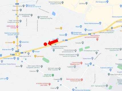 Billboard A in Khmelnitsky, 3x6  L'vivs'ke sose, 55, navproti universitetu ekonomiki, z centru scheme