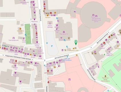 Citylight B in Ivano-Frankivsk Dnistrovs'ka SM Sil'po,  univermag Prikarpatta scheme