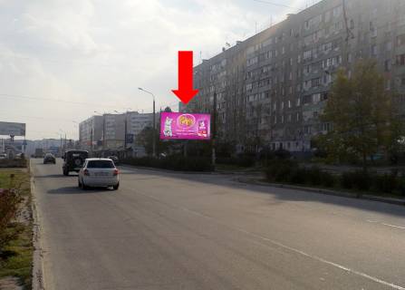 Billboard A in Zaporizhzhya, 3x6  Novokuznec'ka st., 21, rinok "Pivdennij", supermarket "Brusnicka", z centru Photo 1