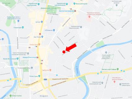 Backlight A in Kharkiv, 2x4  Kulikivs'ka st. - st. Vorobjova, v bik av. Moskovs'kogo scheme