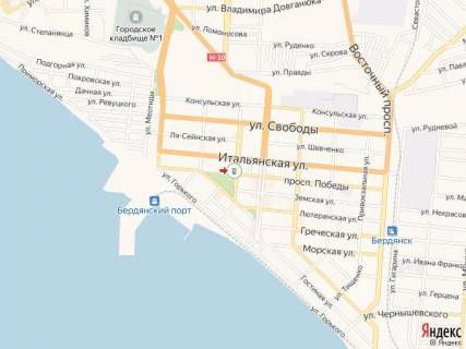 Citylight B in Berdyansk Truda av. - Universitetskaa st., 41, naprotiv, vozle ostanovki "Park Smidta" scheme