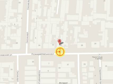 Billboard + in Odessa, 3x6  Розкидайлівська вул., 30 scheme