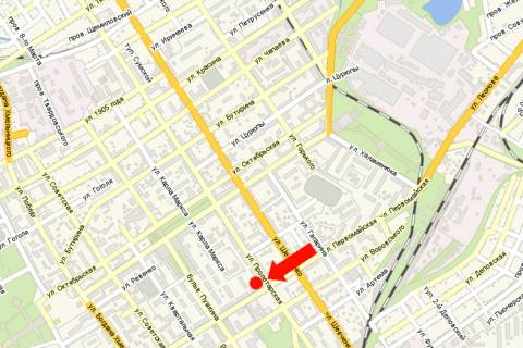 Citylight A in Kremenchuk, 1.8x1.2  Persotravneva st., 41/3, bila supermarketiv "ATB", "Tehnopolis" scheme