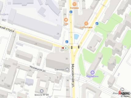 Cityscroll A in Kyiv Klovs'kij spusk - Moskovs'ka st. scheme