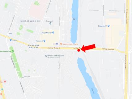 Billboard B in Kyiv, 3x6  Polarna st., v storonu supermarketu "Leroy Merlyn", st. Avtozavods'koi scheme