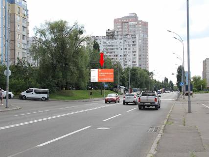 Billboard B in Kyiv, 3x6  Zdolbunivs'ka 9, navproti supermarketu "Sil'po", v storonu st. Sortuval'noi, Dniprovs'koi Nabereznoi Photo 1