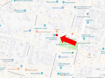 Citylight  in Kyiv, 1.8x1.2  Aroslaviv Val st., 8, v storonu L'vivs'koi pl. scheme