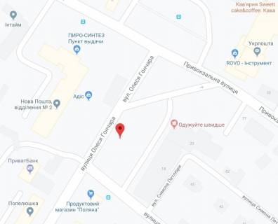 Billboard B in Bila Tserkva Goncara st., 18 scheme