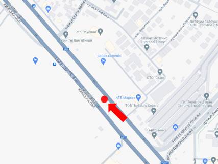 Billboard A in Kyiv, 3x6  Kil'ceva doroga, vid st. Dmitra Lucenka v storonu Zulans'kogo mostu scheme