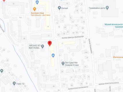 Video Billboard A in Vinnytsia Ratusnoi st., 24a, apteka "Koneks", prajs za rolik 10 sek 1 vihid/5 hvilin, na dvostoronn'omu ekrani, vid 144 vihodiv na den'. Rozrahunok dla insih parametriv translacii utocnujte u menedzera. - 301276 scheme