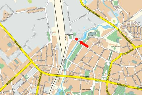 Citylight A in Rivne, 1.8x1.2  Miru av., 26, bila kafe "Dobrij Subin" scheme