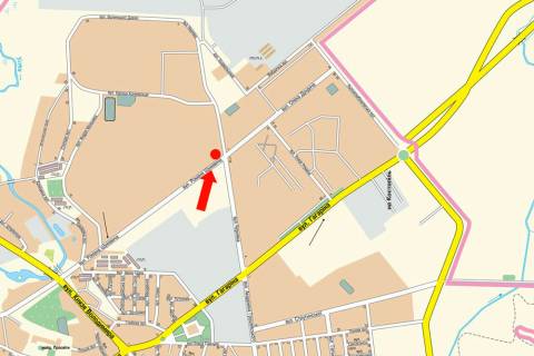 Billboard B in Rivne, 3x6  Suhevica st., 2, bila Osadbanku, v bik supermarketu "Novus" scheme