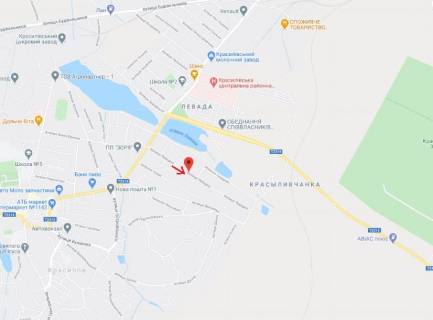Billboard A in Krasyliv, 3x6  Peremogi st. scheme