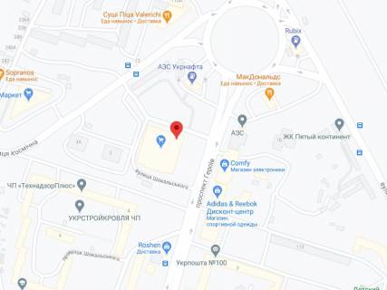 Video Billboard A in Dnipro (Dnipropetrovsk) Geroiv av., 2, apteka "Med Servis", NoDn156, prajs za rolik 10 sek 1 vihid/5 hvilin, z 8:00-22:00. Rozrahunok dla insih parametriv translacii utocnujte u menedzera. - 301329 scheme