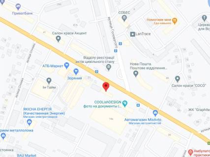 Billboard A in Boryspil Kiivs'kij slah st., 12, apteka "Vitamin", prajs za rolik 10 sek 1 vihid/5 hvilin, z 8:00-22:00. Rozrahunok dla insih parametriv translacii utocnujte u menedzera. scheme