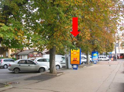 Citylight A in Khmelnitsky, 1.8x1.2  Proskurivs'ka st. / Grusevskogo st., bila parku im. Sevcenka, kafe "Kofeman" Photo 1