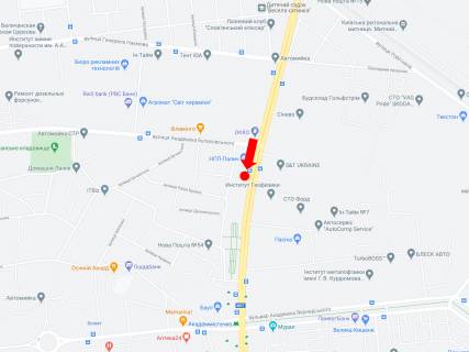 Prismatron, Prism A in Kyiv, 3x6  Paladina pr-t. 32, navproti, v storonu st.m. "Akademmistecko", McDonald's, supermarketu Novus - 292949 scheme