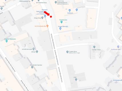 Citylight B in Kyiv, 1.8x1.2  Mihajlivs'ka st., 16, v storonu Majdanu Nezaleznosti scheme