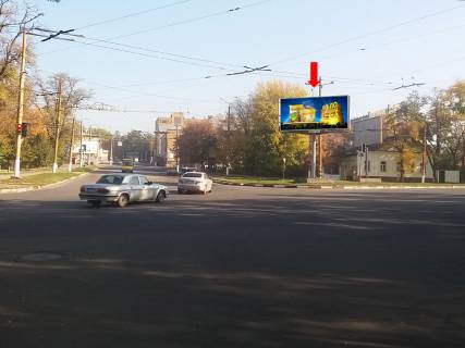 Billboard A in Kropyvnytskyi (Kirovograd), 3x6  Cikalenka st. (kol. Medvedeva st.) / Olefirenka st. (kol. Frunze st.), supermarket "ATB", park "Kovalivs'kij" Photo 1