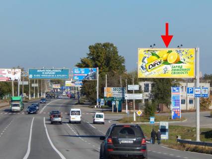 Billboard A in Pisochin, 3x6  Полтавський шлях - с. Пісочин, Автомобільна вул., біля двох АЗС, в центр Photo 1
