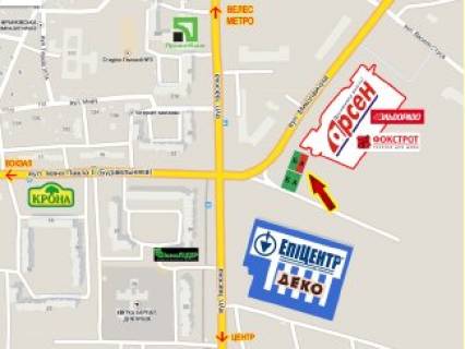 Billboard  in Ivano-Frankivsk, 3x6  Ivasuka st., 17, bila Epicentru, pravij scheme