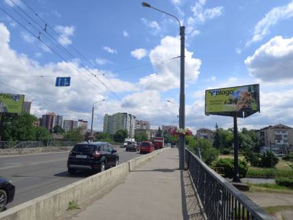 Billboard A in Ivano-Frankivsk, 3x6  Galic'ka st. - Naberezna im. Stefanika st., v'izd v misto, z boku L'vova Photo 1