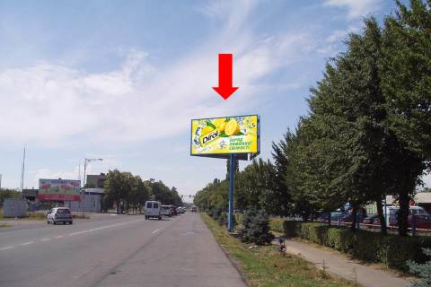 Billboard  in Mukachevo, 3x6  Masarika st. (kol. Matrosova st.), bila vhodu na rinok, gipermarketu "Mivan", v centr Photo 1