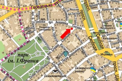 Citylight A in Lviv, 1.8x1.2  Sicovih Stril'civ st. / Gnatuka st., TC "Elit" scheme