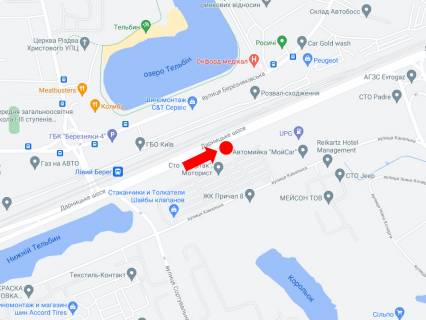 Billboard A in Kyiv, 3x6  Darnic'ke sose, kolo  AZS UPG, v storonu Harkivs'kogo sose scheme